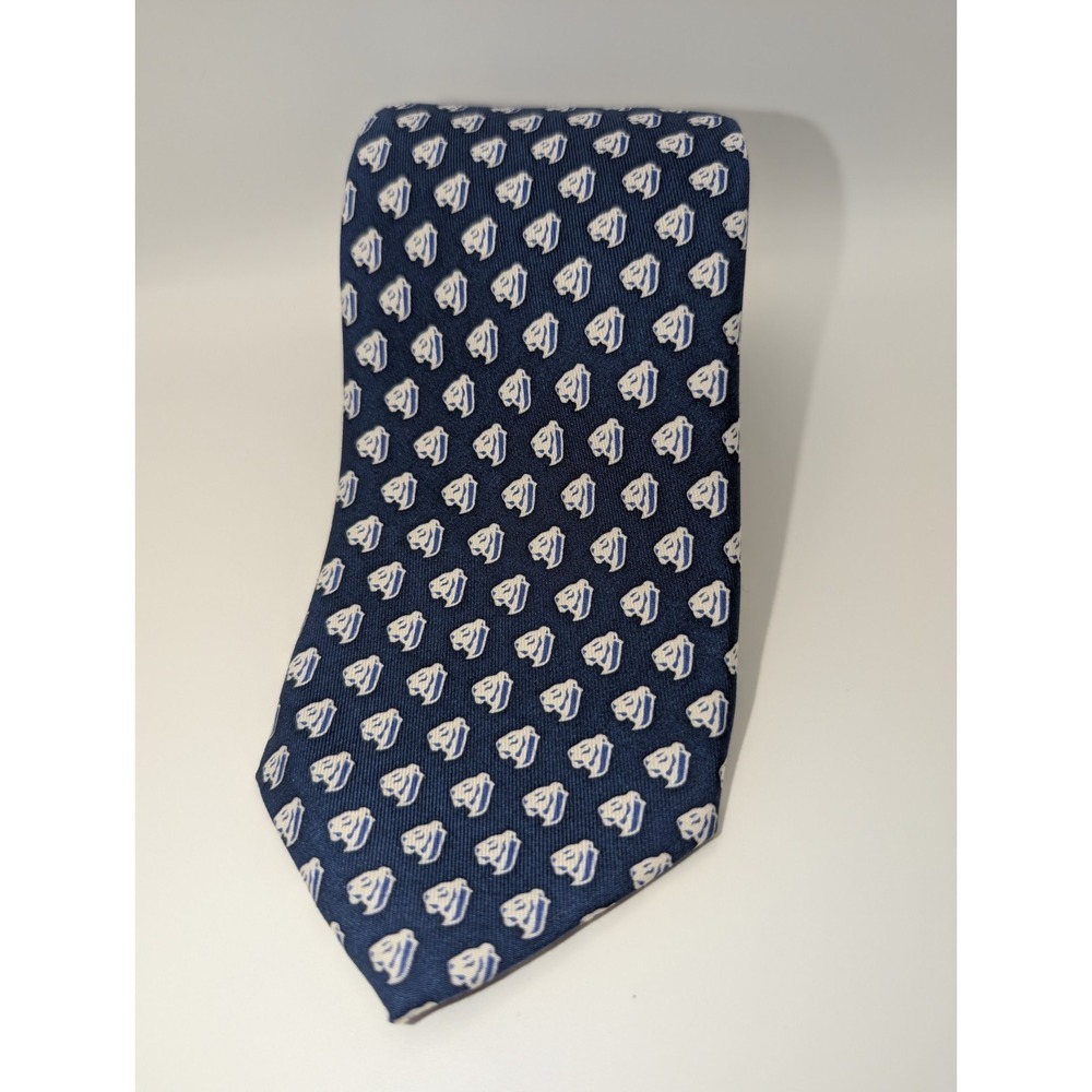 Vineyard Vines Custom Collection Blue White Cruise Ship Boat All Silk Tie USA